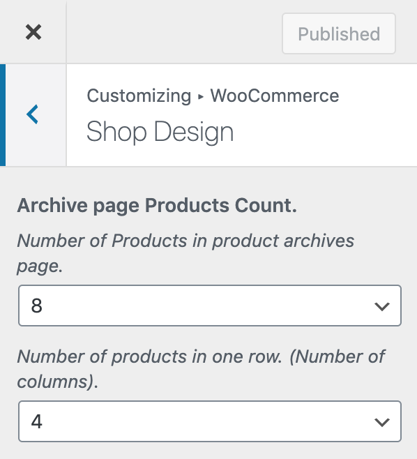 Woocommerce Shop Design