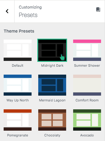 Theme Presets